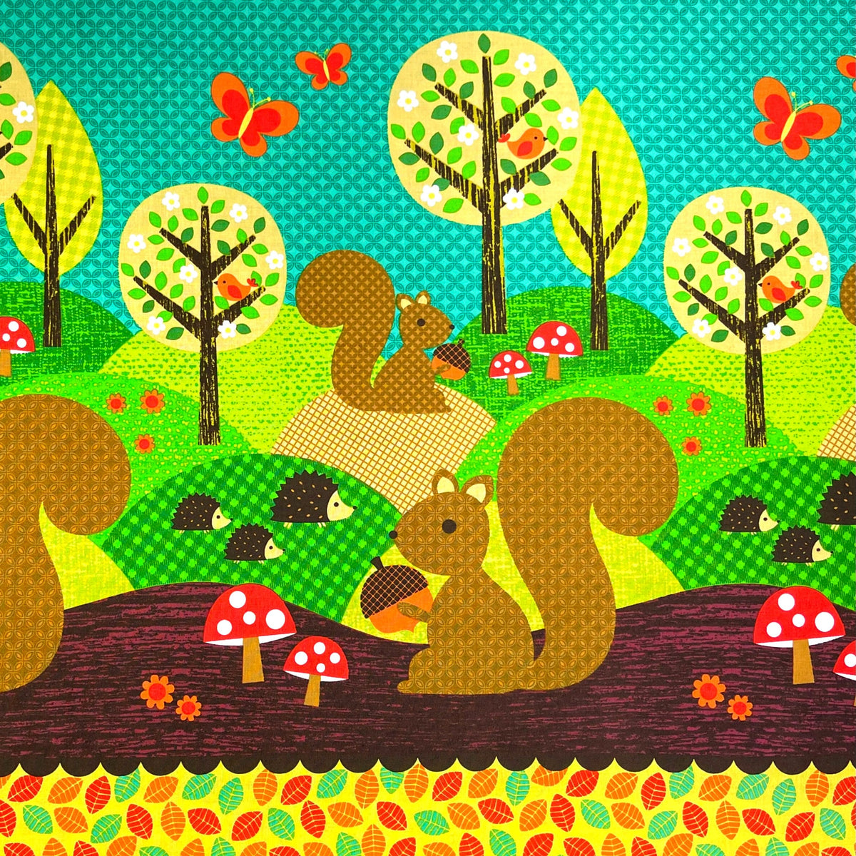 Nuts for Dinner, Cotton Quilting Fabric, Michael Miller MM-CX5987