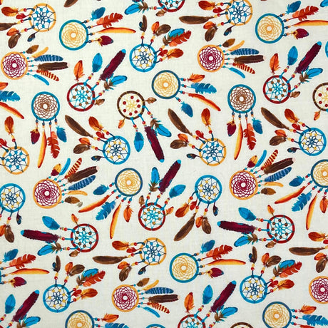 Dreamcatcher Fabric Out West 50cm TT-C5159Cream