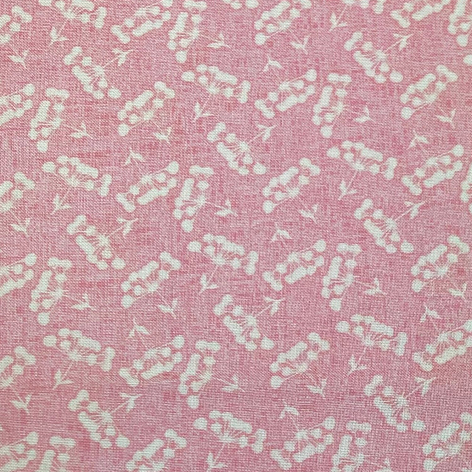 Pink Blossom fabric Soft Pink Floral Cotton Quilting fabric Blossoms Scattered Quilt Fabric Free Spirit