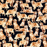 Dog fabric, Golden Retrievers, cotton quilting, Timeless Treasures TT-C4892.Golden