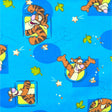Flannel fabric Disney Tigger Star Blue FLANNEL SP-3039187