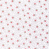 Floral fabric, Cotton Quilting fabric, Garden Whimsy, Tossed Buds HG8677-44Cream