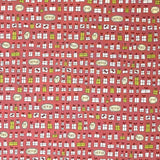 Gift fabric Under the Mistletoe Presents Soft Red Christmas fabric Henry Glass