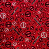 Marvel fabric Halloween Dead Pool Head Icon Toss fabric Springs Creative Halloween Cotton Quilting fabric