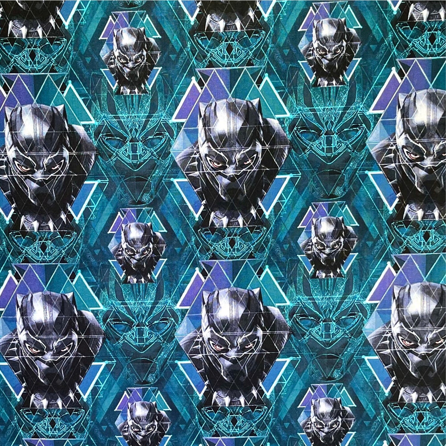 Black Panther Head Toss fabric, Cotton Quilting licensed fabric, Marvel fabric Springs Creative SC-65138