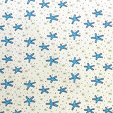 Quilting fabric Blue Cream Star Fabric Celebrations Henry Glass HG8755-44
