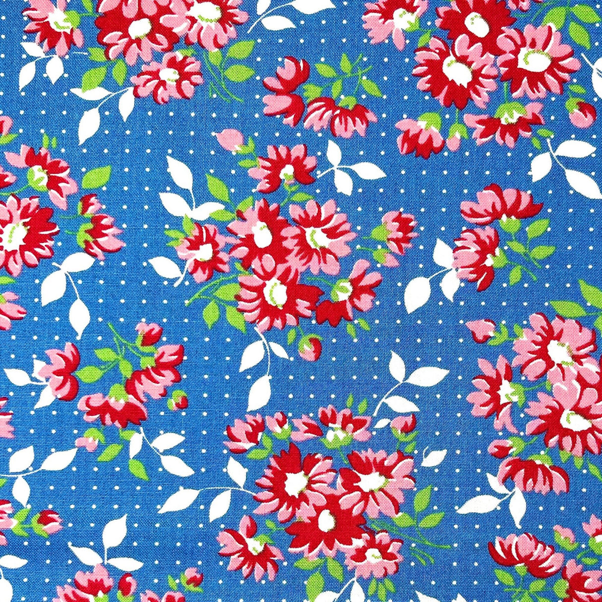 Bread n Butter dotted Daisy Moda Fabrics Quilters Cotton Fabric