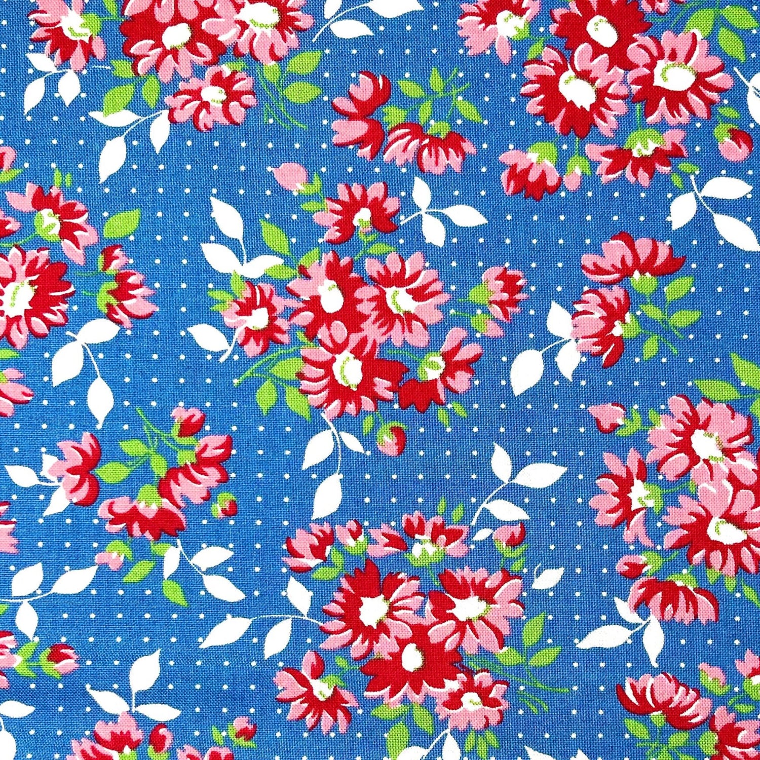 Bread n Butter dotted Daisy Moda Fabrics Quilters Cotton Fabric