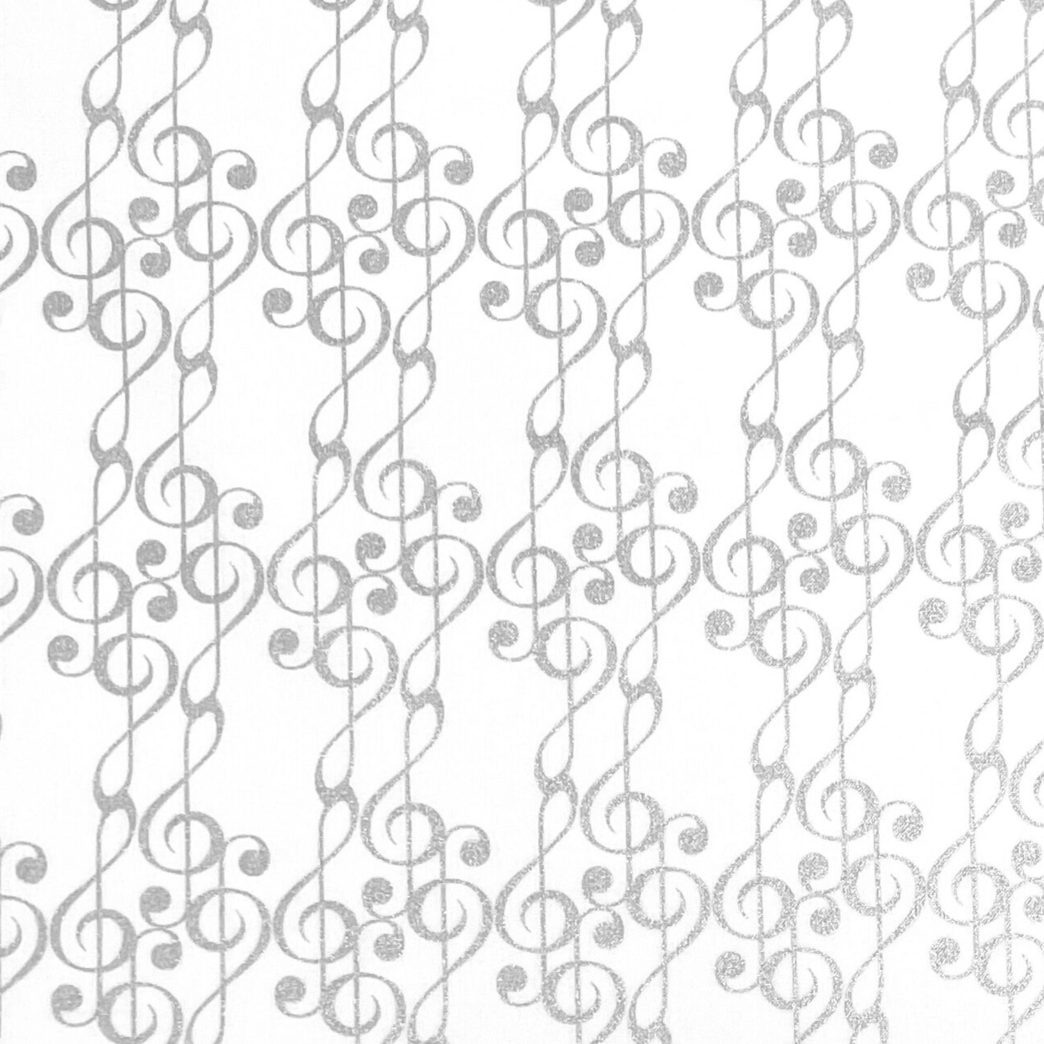 Musical fabric Silver Notes Concerto Benartex