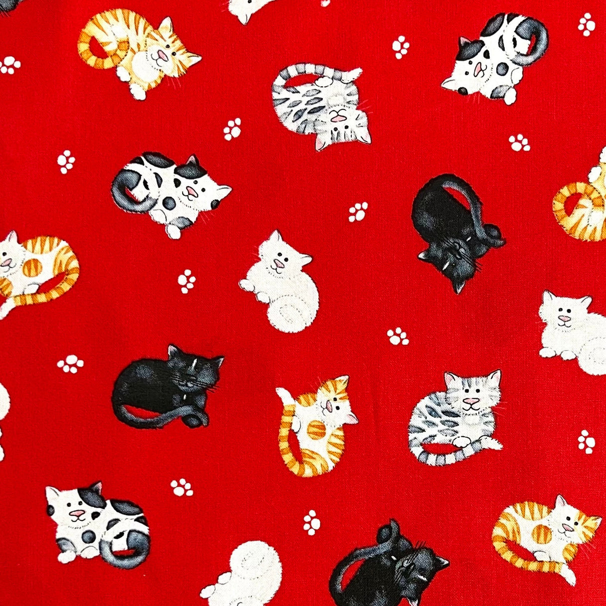 Cats Meow, animal cat fabric, cotton, quilting fabric Henry Glass HG1148-38