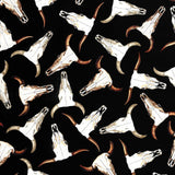 West Buffalo Longhorn - Timeless Treasures - Cotton Quilting Fabric - TTC6305
