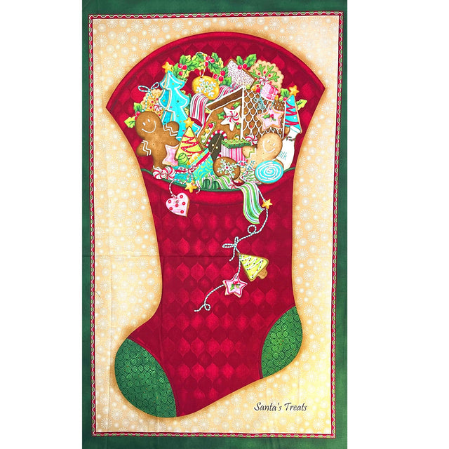 Santa's Here Fabric PANEL - 6071.15P