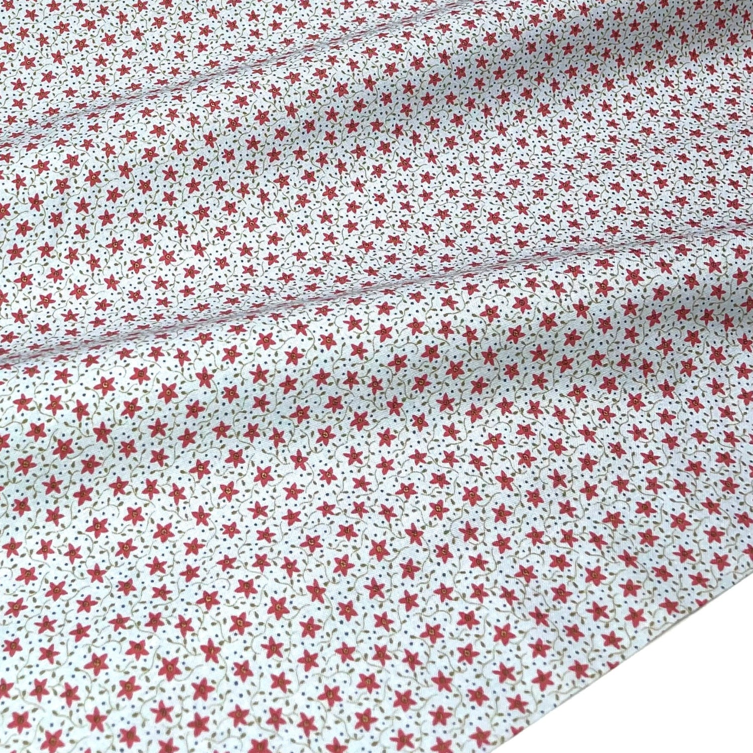 Peace on Earth, Christmas Cotton Quilting fabric, Floral fabric, Henry Glass 8502.11