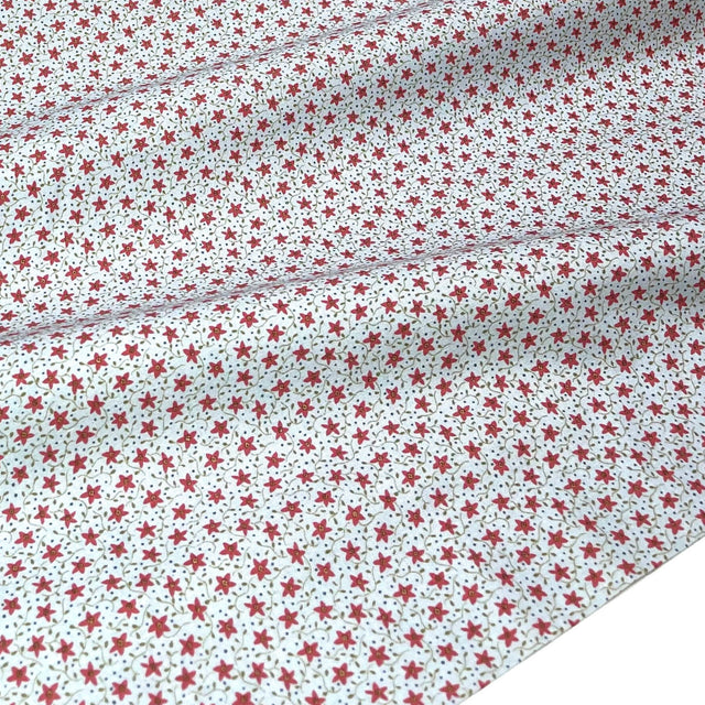 Peace on Earth, Christmas Cotton Quilting fabric, Floral fabric, Henry Glass 8502.11
