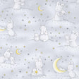 Bunnies by the bay Timeless Treasure Bunnies and Little Ones with Moons (Cotton) C6453