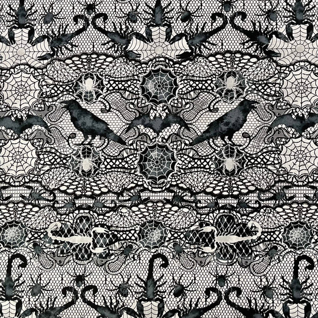 Wicked Lace fabric 50cm Gothic Fabric Timeless Treasures C5250 Cotton Quilting Craft fabric