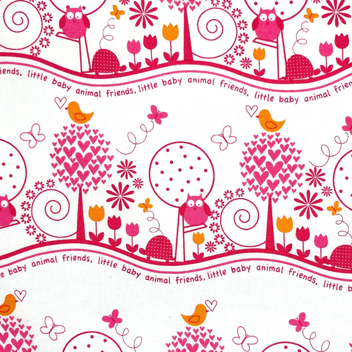 Animal Friends Fabric by Michael Miller - CX5275WMelon