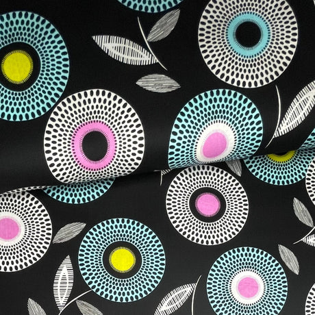 Licorice Candy fabric, Bright, Cotton fabric, eye Candy StudioE - SE3350.91