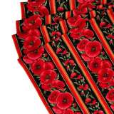 Floral Fabric ANZAC Poppies border Fabric by Timeless Treasures Fabric C5836