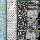 Licorice Candy Geometric White - StudioE - Cotton Quilting Fabric - SE3355.9