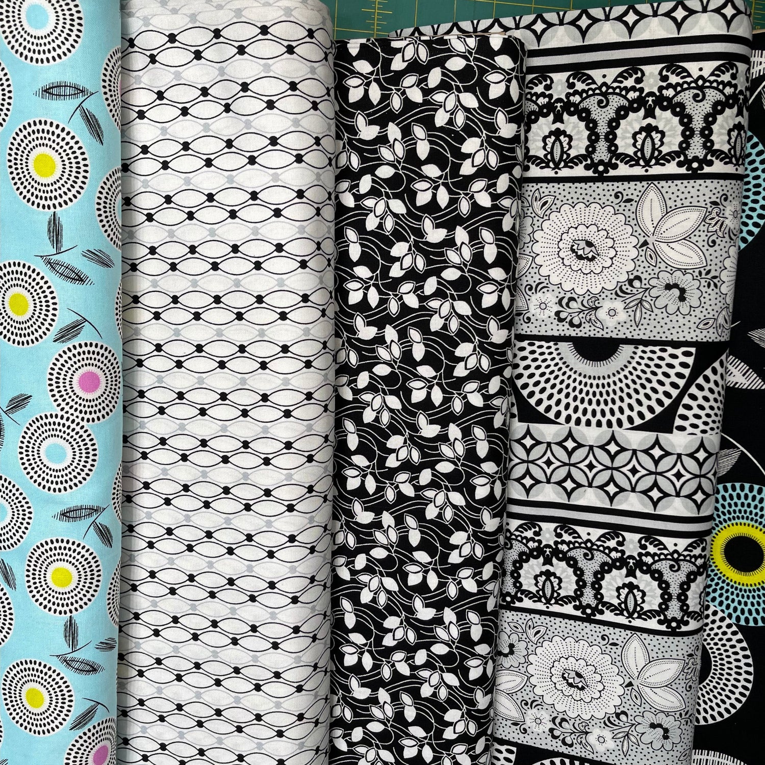 Candy Licorice Black Leaf Fabric – StudioE SE3354.99