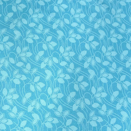 Blue Candy fabric Licorice Leaves Cotton Quilting fabric StudioE - SE3354.11