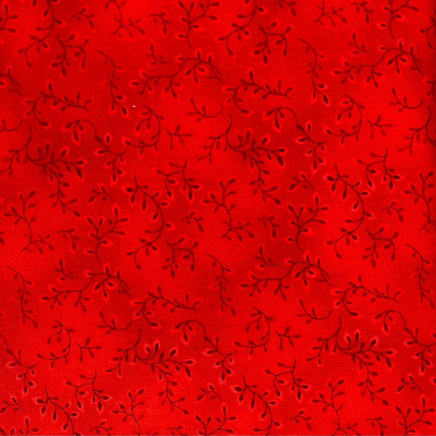 Red Fabric Vine Folio Basics Henry Glass HG7755.81