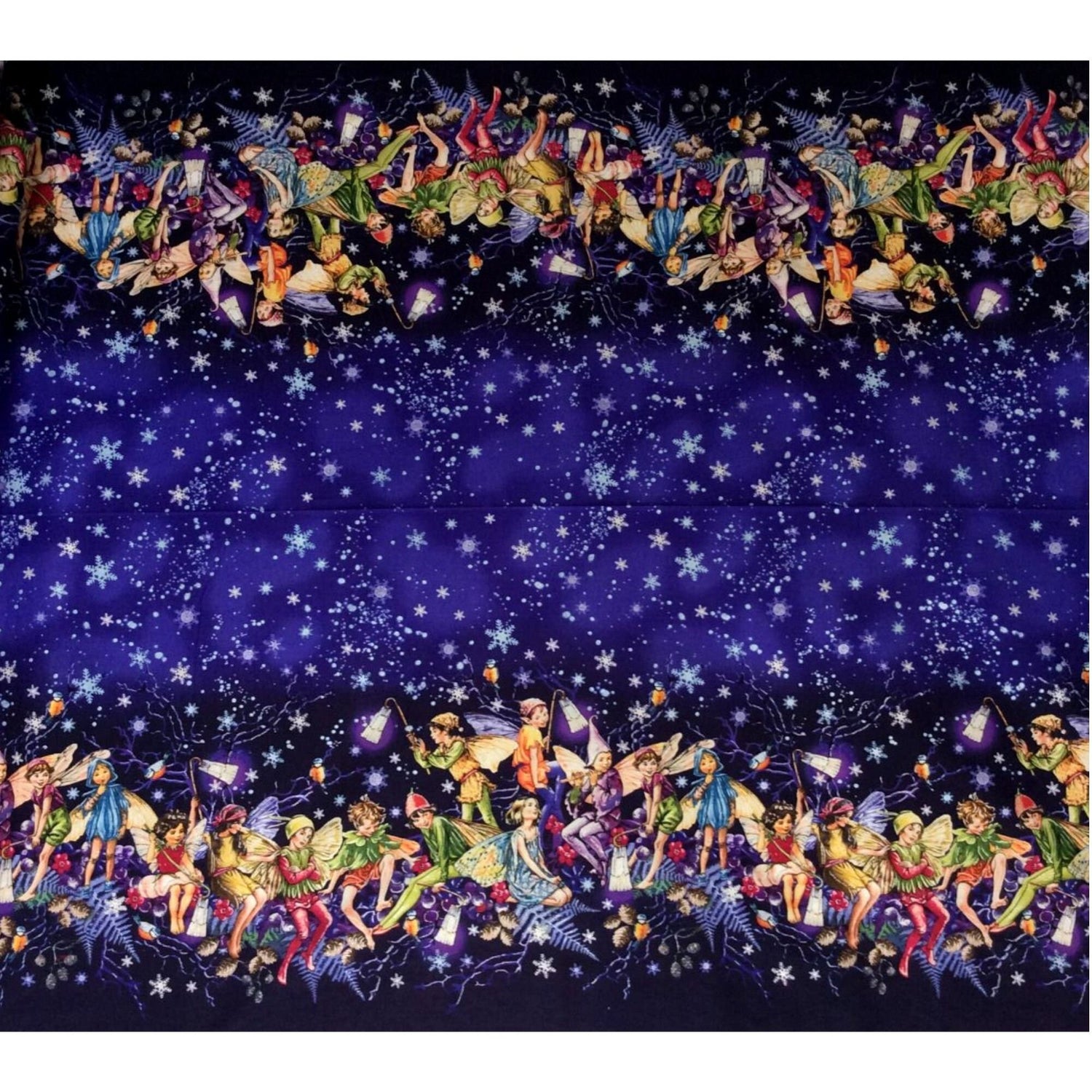 Fairy fabric Twilight Enchanted Fairy Border PANEL - MM7050