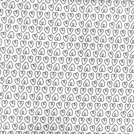 Michael Miller Hearts Petite Ebony 6555I