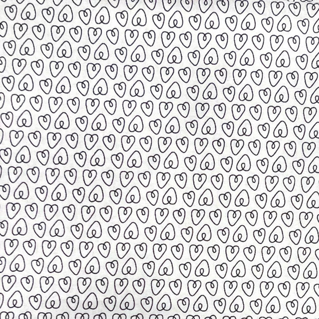 Michael Miller Hearts Petite Ebony 6555I