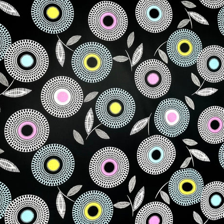Licorice Candy fabric, Bright, Cotton fabric, eye Candy StudioE - SE3350.91