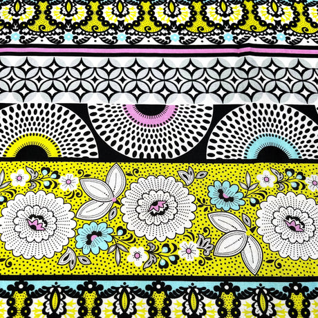 Candy Licorice Multi Border fabric StudioE - SE3352.91