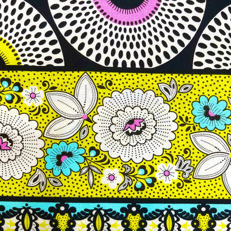 Candy Licorice Multi Border fabric StudioE - SE3352.91