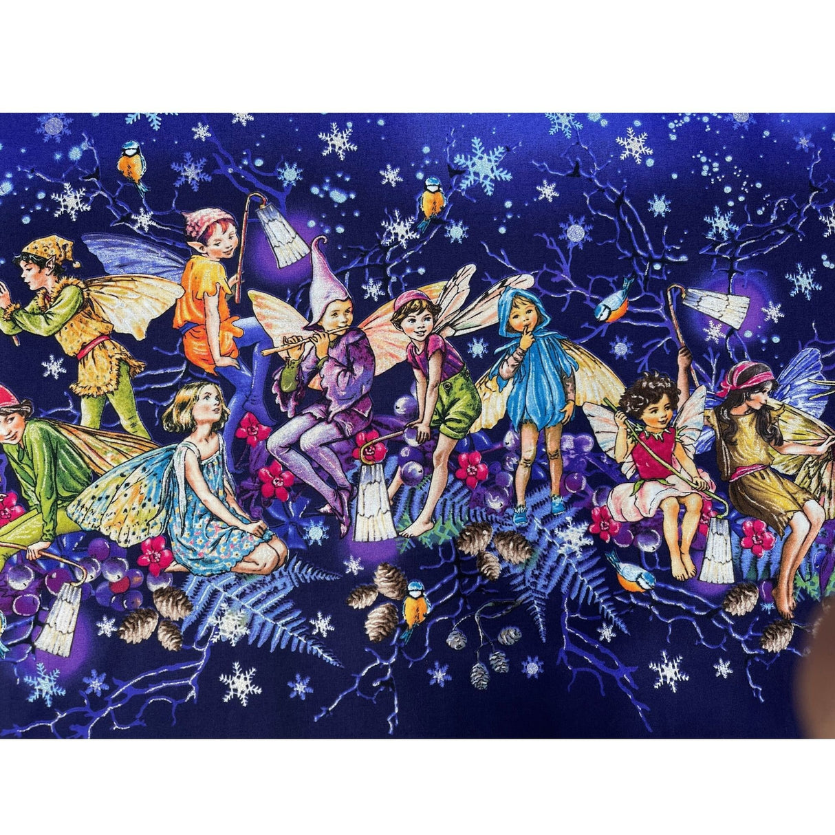 Fairy fabric Twilight Enchanted Fairy Border PANEL - MM7050