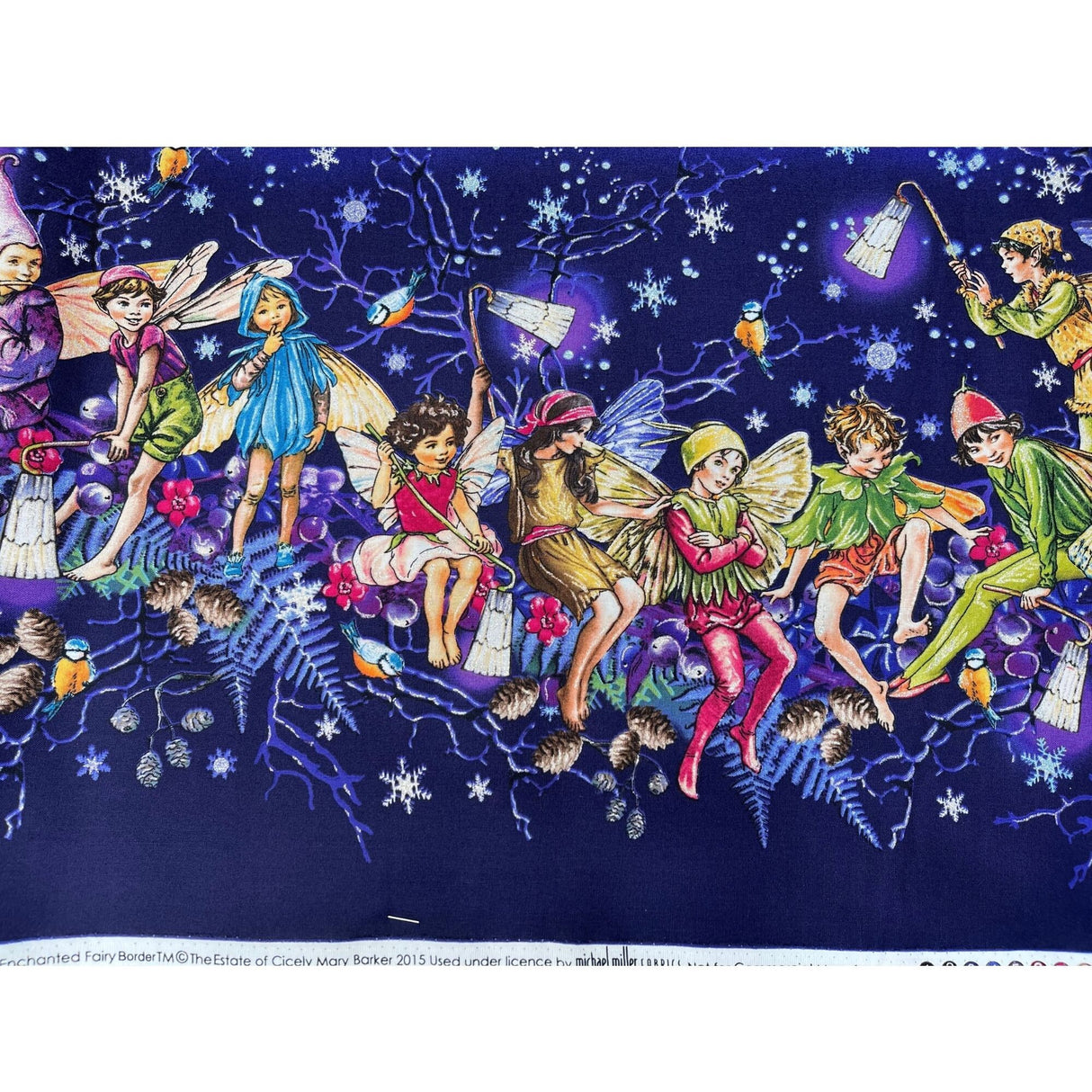 Fairy fabric Twilight Enchanted Fairy Border PANEL - MM7050