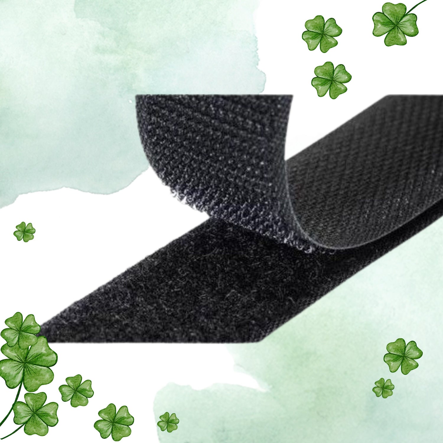 Hook and Loop Fastener 25mm wide - Sew-On Velcro Black, White or Cream