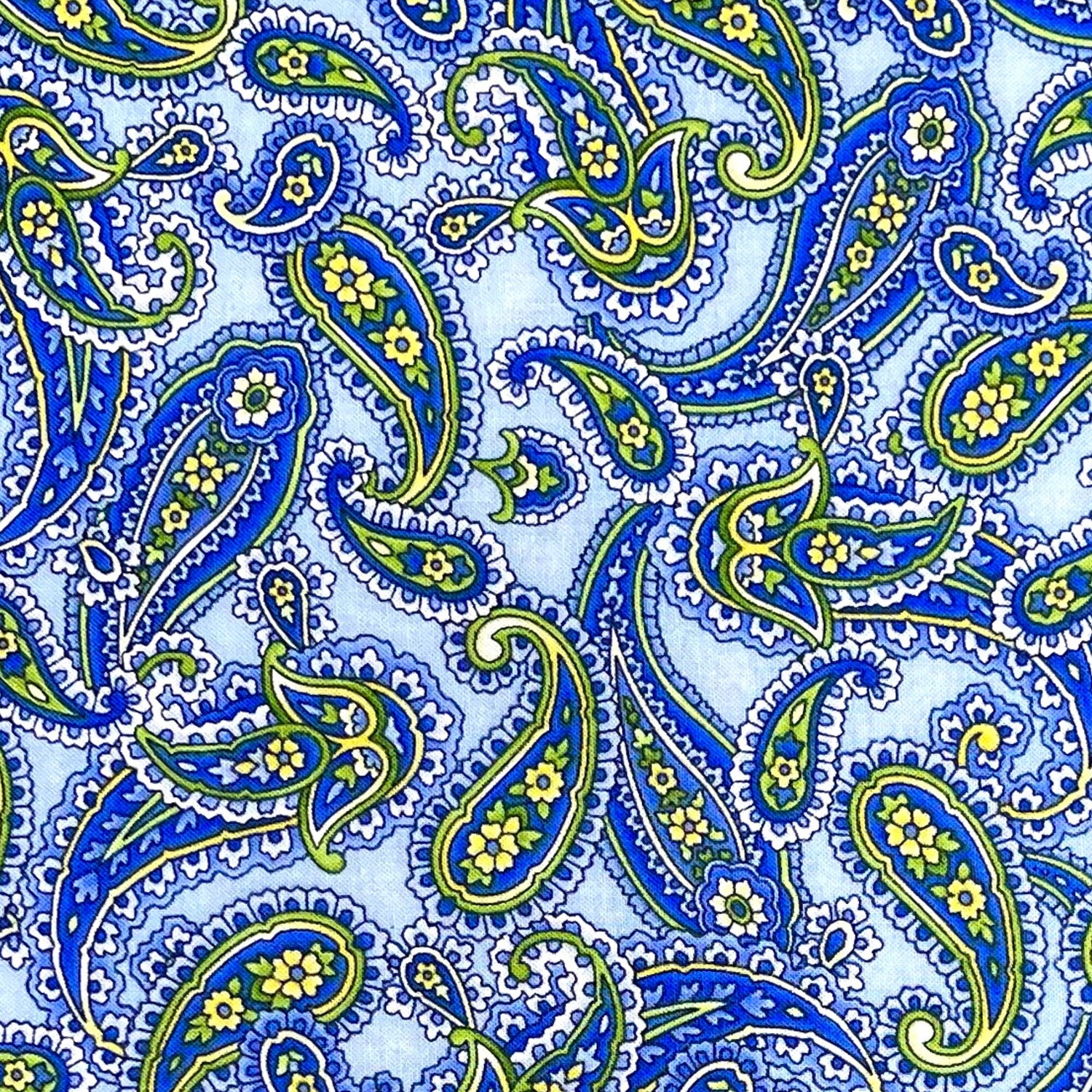 Angelica Paisley Sky fabric Timeless Treasures Craft Cotton Quilters fabric C6363