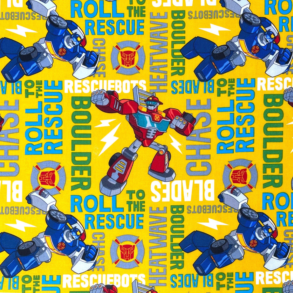 Roll to the Rescue Fabric, Disney, Hasbro, Cotton Quilting Novelty Fabric by Springs Creative C64279