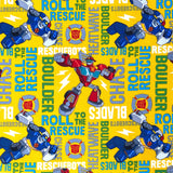 Roll to the Rescue Fabric, Disney, Hasbro, Cotton Quilting Novelty Fabric by Springs Creative C64279