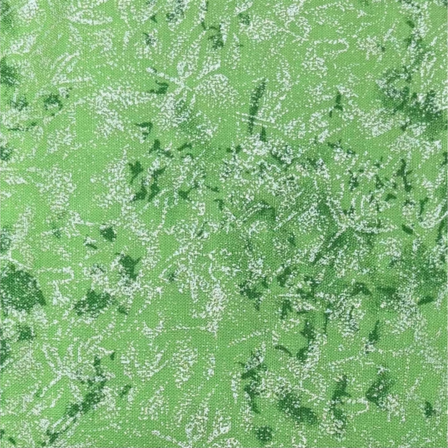 Michael Miller Fairy Frost with Pearlised Green fabric Aloe Metallic Cotton Fabric CM0376-Aloe-D
