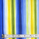 Floral Blue fabric Yellow Stripes Angelica Bright fabric Timeless Treasures Craft Cotton Quilters fabric C6362