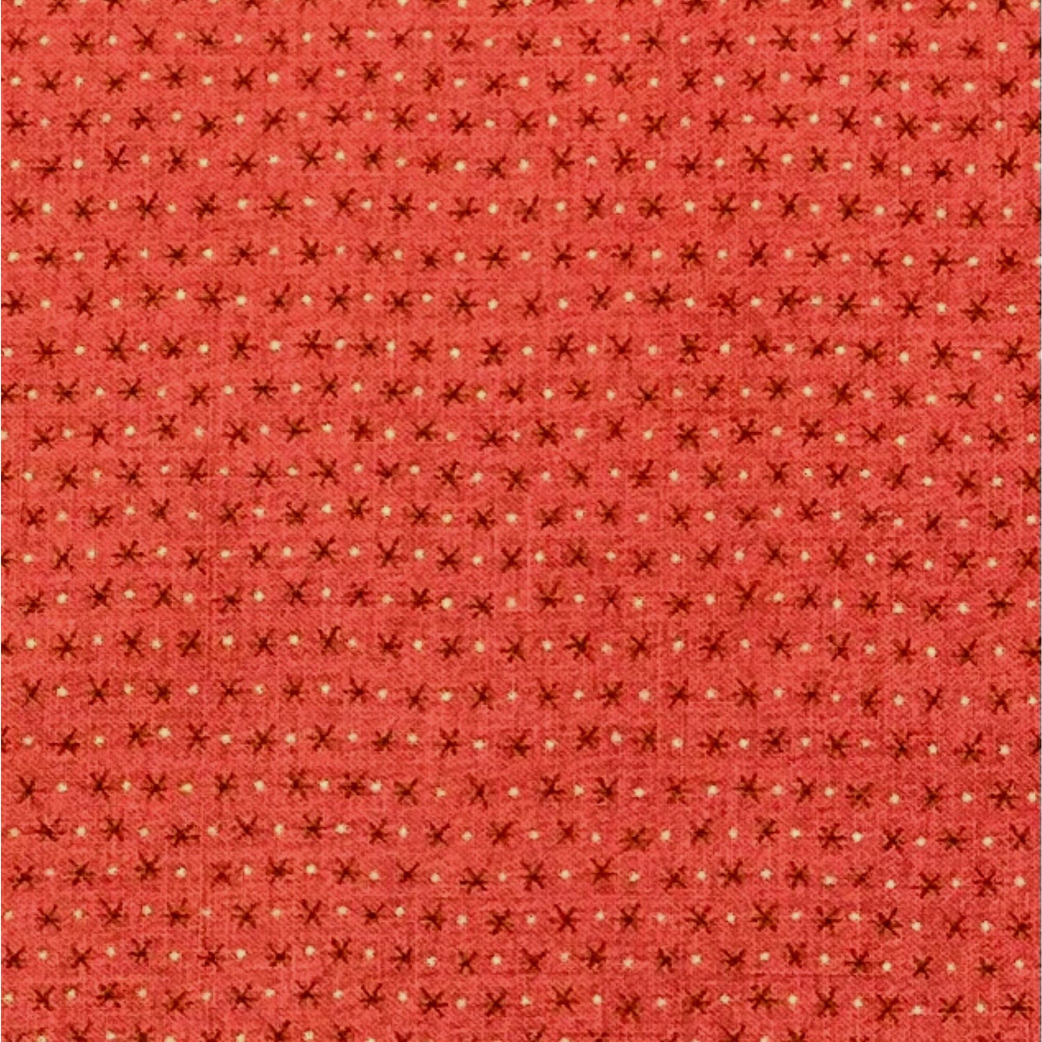 Red Fabric Christmas Quilting Patchwork Crafting fabric Henry Glass HG8754-88
