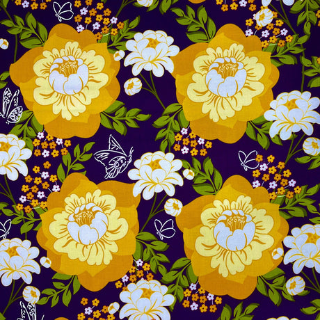 Floral fabric Flutter by Rose Honey Quilting Craft fabric Michael Miller Quilting 100% Cotton fabric