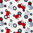 Tractors Country Foam Red Grey fabric Quilting Dressmaking Cotton Timeless Treasures C6694-foam