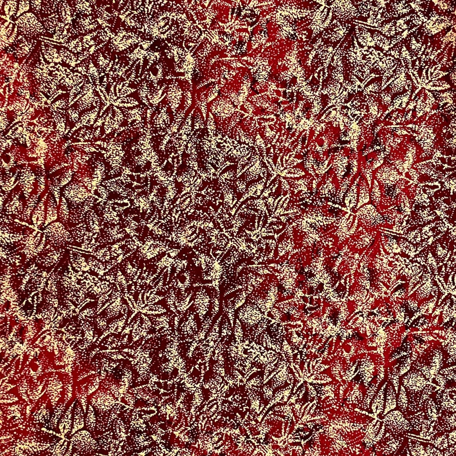 Michael Miller Fairy Frost with Pearlised Metallic Cotton Red Brown Fabric CM0376-Bordeaux