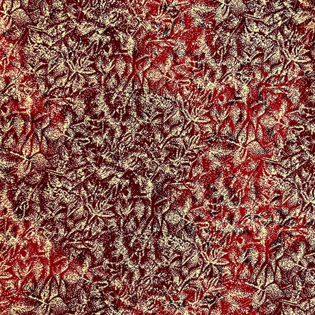 Michael Miller Fairy Frost with Pearlised Metallic Cotton Red Brown Fabric CM0376-Bordeaux