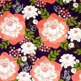 Flutter by Rose, Floral Cotton Quilting fabric, Strawberry Moon Michael Miller MM7305.Peac