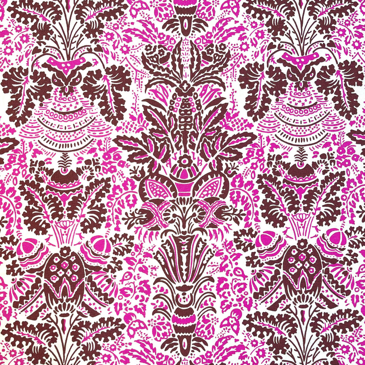 Color Brigade, Pink floral Cotton Quilting Fabric by Jennifer Paganelli, FreeSpirit fabric PWJP112.Maroon