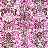 Color Brigade, Pink floral Cotton Quilting Fabric by Jennifer Paganelli, FreeSpirit fabric PWJP112.Maroon