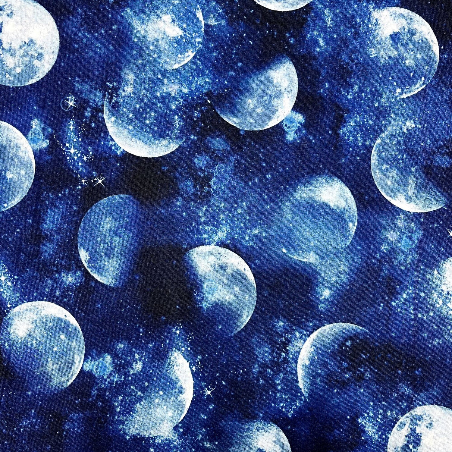 Space Planets Navy Blue fabric Quilting Craft 100% Cotton Timeless Treasures C6447